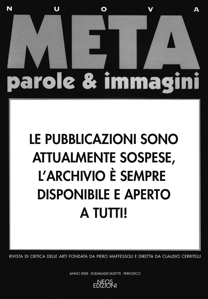 Le pubblicazioni sono attualmente sospese, l’archivio è sempre disponibile e consultabile